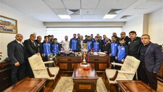 ASKİ Spor'un şampiyon güreşçileri, Kulüp Başkanı Yüksel Arslan’ı ziyaret etti