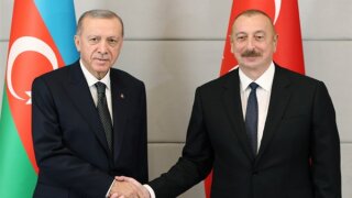 Cumhurbaşkanı Erdoğan, Azerbaycan Cumhurbaşkanı Aliyev ile ortak basın toplantısı düzenledi (20 Ekim 2022)