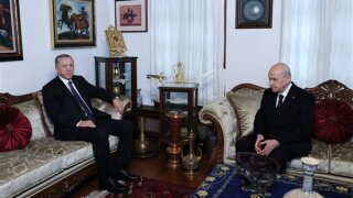 Cumhurbaşkanı Erdoğan, Bahçeli ile bir araya geldi