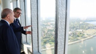 Cumhurbaşkanı Erdoğan, Belgrad Kulesi’ni ziyaret etti