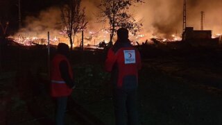Kastamonu'nun Tepeharman köyünde korkutan yangın: 1 cami ve 10 ev yandı