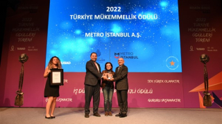 Metro İstanbul, 'mükemmellik ödülü' aldı