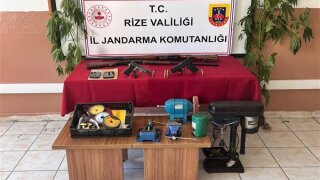 Rize'de silah kaçakçılığı operasyonu