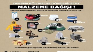 Sakarya Büyükşehir Belediyesi, yardım kampanyasının detaylarını duyurdu