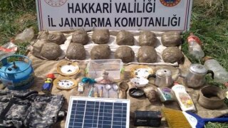 Teröristlerin sığınağında uyuşturucu madde ele geçirildi