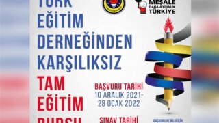 Türk Eğitim Derneği tam eğitim bursu başvuruları başladı