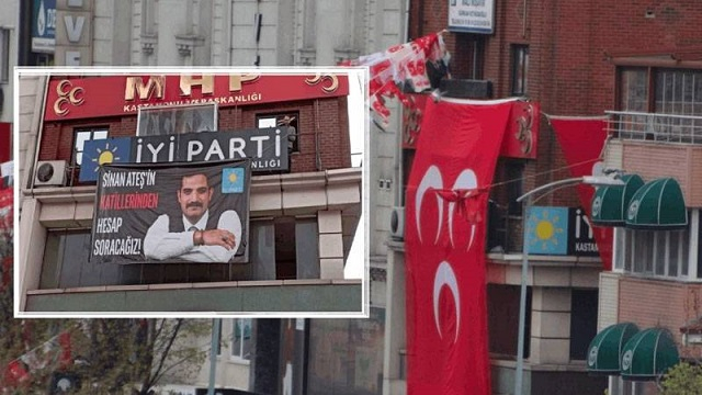 İYİ Partililer astı, MHP’liler engellemeye çalıştı