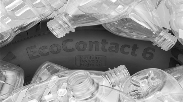 Geri dönüştürülmüş PET şişelerden üretilen Continental lastikleri artık tüm Avrupa'da