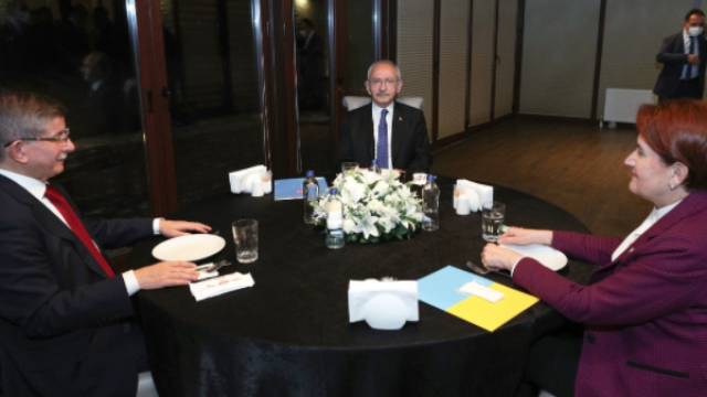 Kılıçdaroğlu, Akşener ve Davutoğlu akşam yemeğinde bir araya geldi