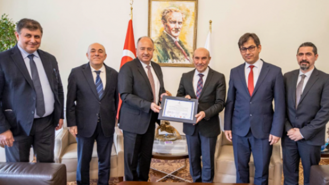 Soyer, Kuzey İzmir Teknoloji Merkezi heyetini ağırladı